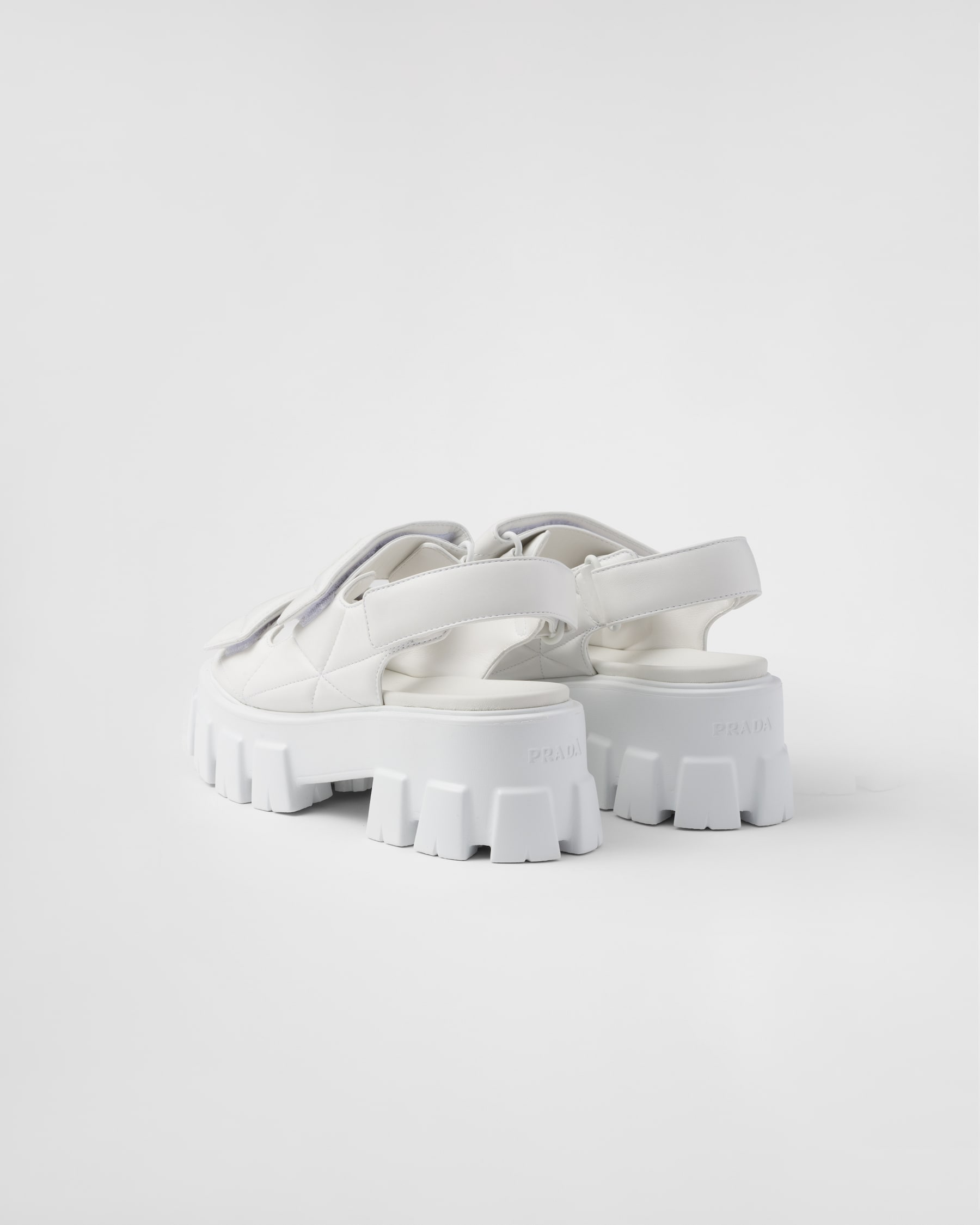 PRA MONOLITH NAPPA SANDALS BEIGE LAMBSKIN