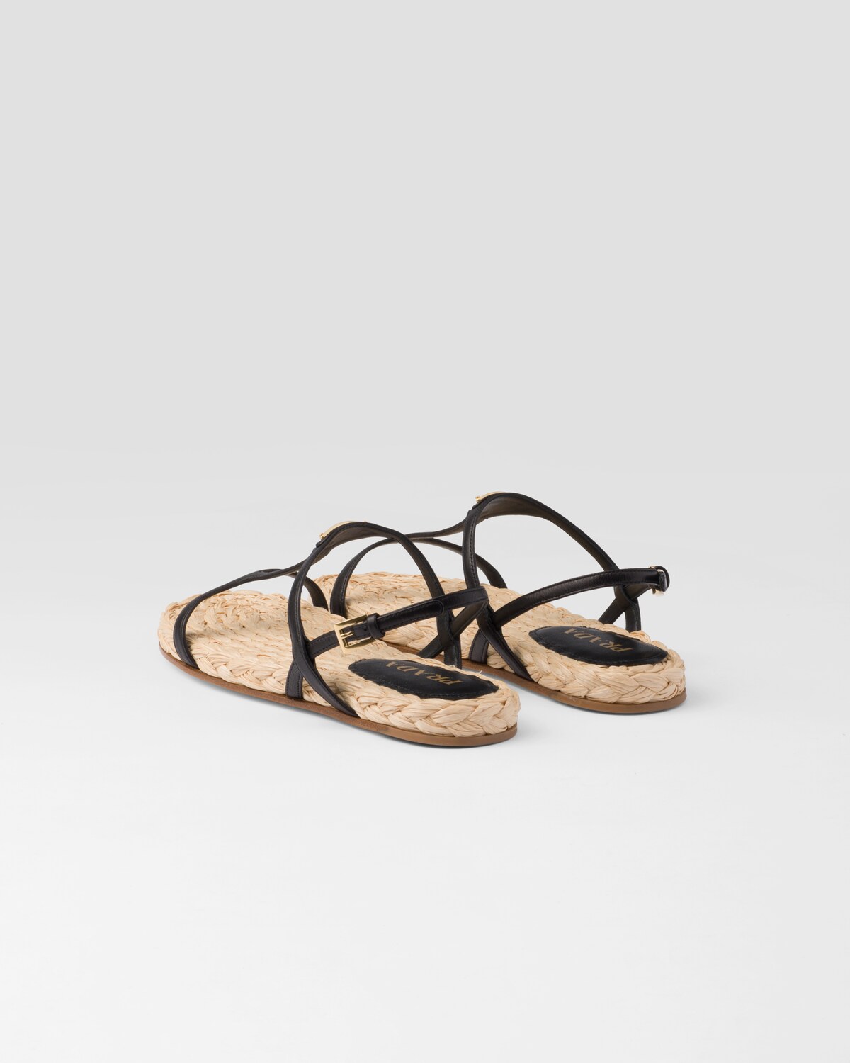 PRA FLAT NAPPA SANDALS WHITE LAMBSKIN