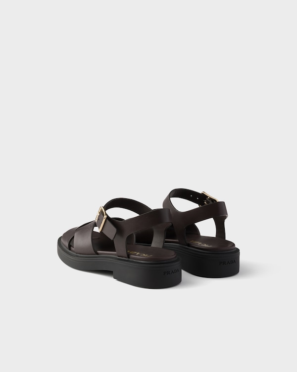 Leather sandals - Dark Brown Leather sandals - Dark Brown