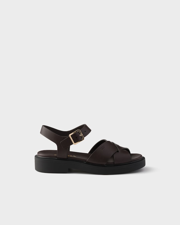 Leather sandals - Dark Brown Leather sandals - Dark Brown