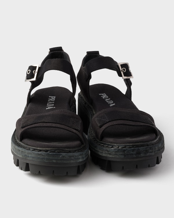 Canvas sandals - Black Canvas sandals - Black