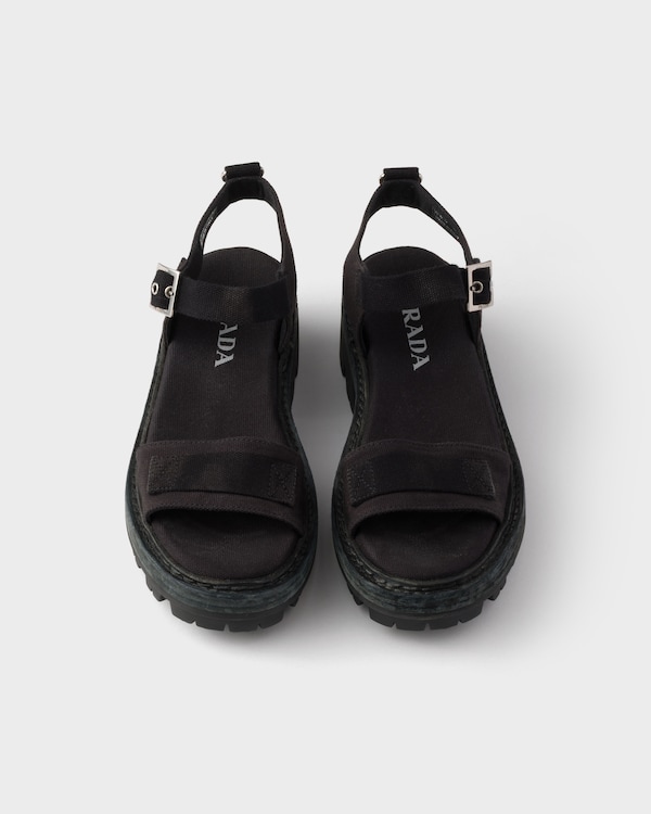 Canvas sandals - Black Canvas sandals - Black