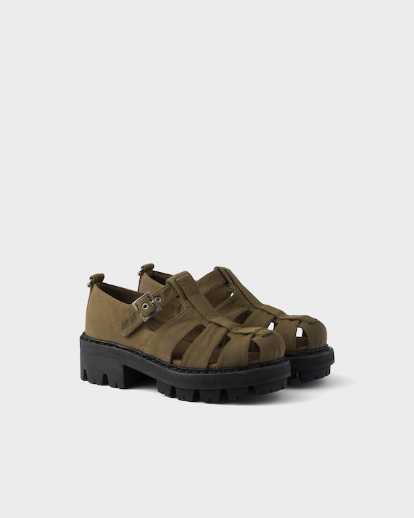 Canvas fisherman sandals - Military Green Canvas fisherman sandals - Military Green
