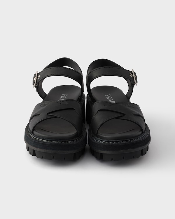 Leather sandals - Black Leather sandals - Black