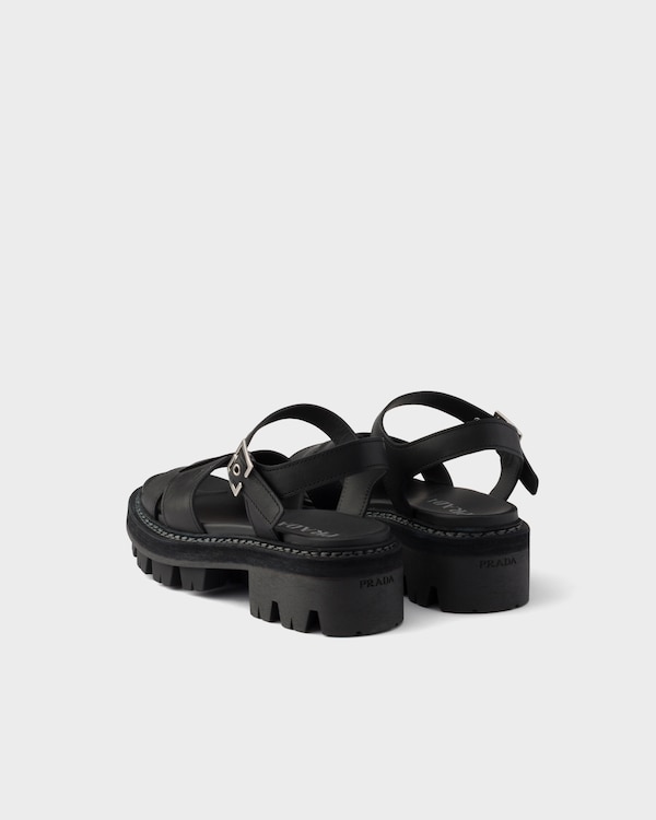 Leather sandals - Black Leather sandals - Black