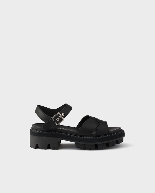 Leather sandals - Black Leather sandals - Black