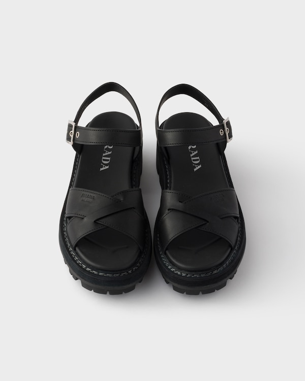 Leather sandals - Black Leather sandals - Black