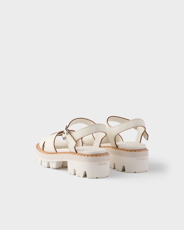 Leather sandals - Chalk White Leather sandals - Chalk White