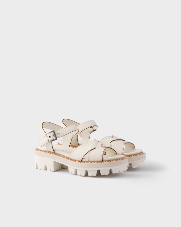 Leather sandals - Chalk White Leather sandals - Chalk White