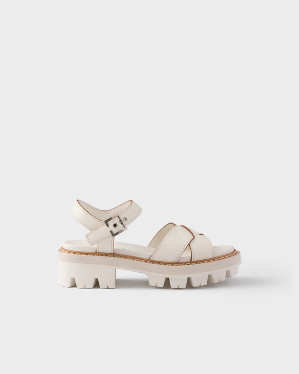 Leather sandals - Chalk White Leather sandals - Chalk White