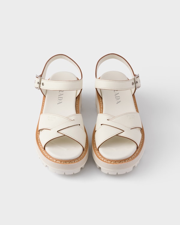 Leather sandals - Chalk White Leather sandals - Chalk White