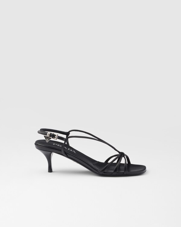 Heeled leather sandals Heeled leather sandals