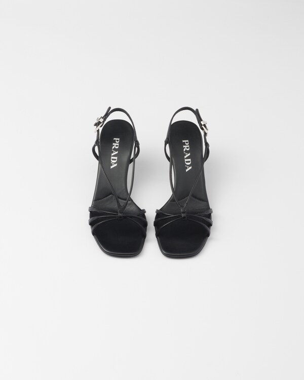 Heeled leather sandals Heeled leather sandals