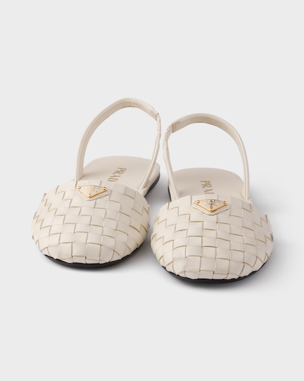 Flat leather sandals - Ivory Flat leather sandals - Ivory