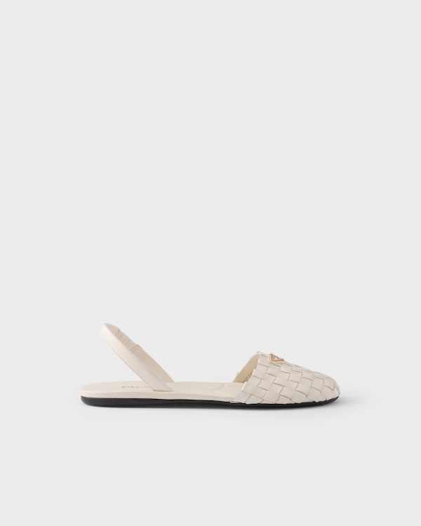 Flat leather sandals - Ivory Flat leather sandals - Ivory