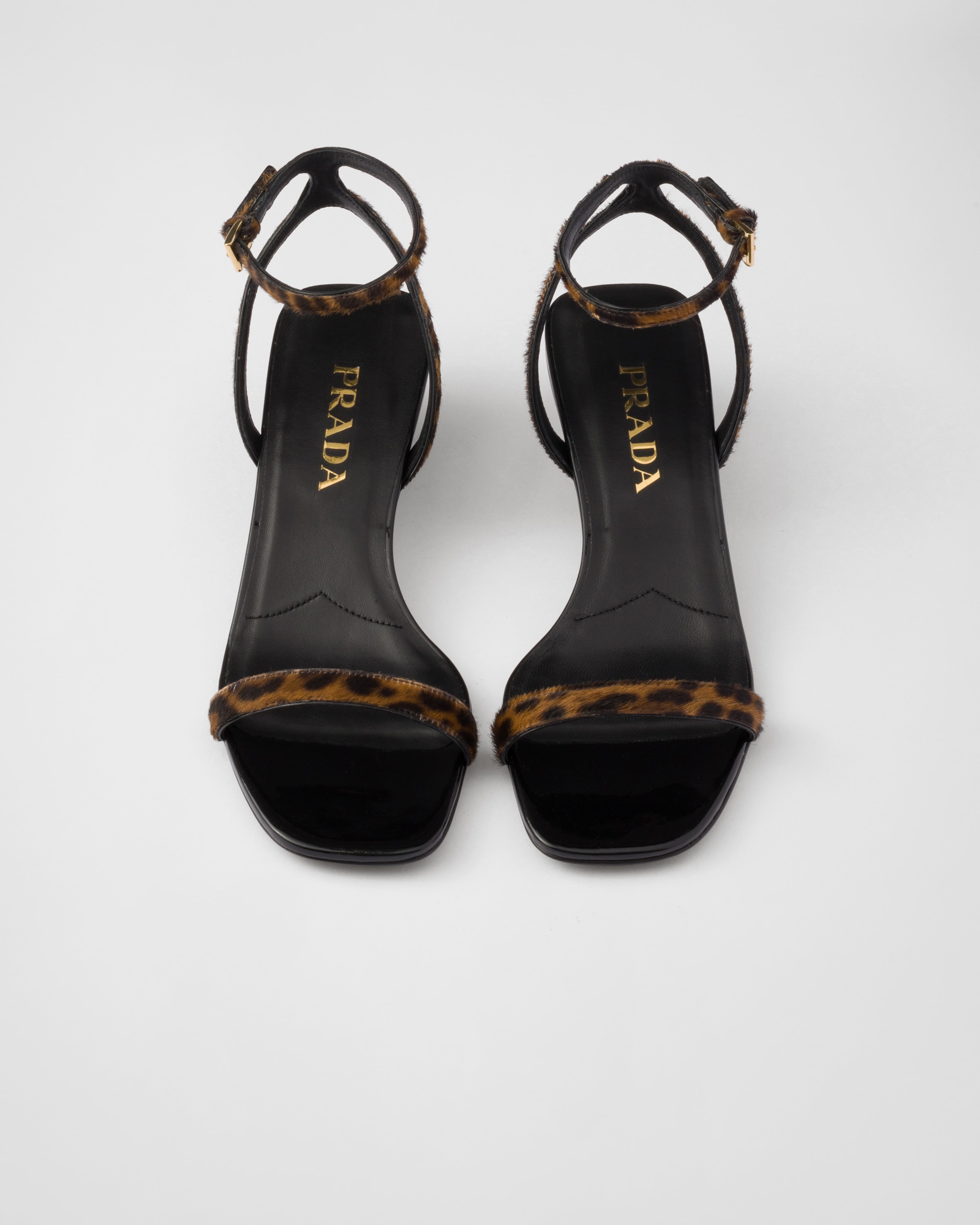 Prada leopard sandals cheap