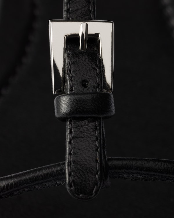 Sandalias planas de piel - Negro Sandalias planas de piel - Negro