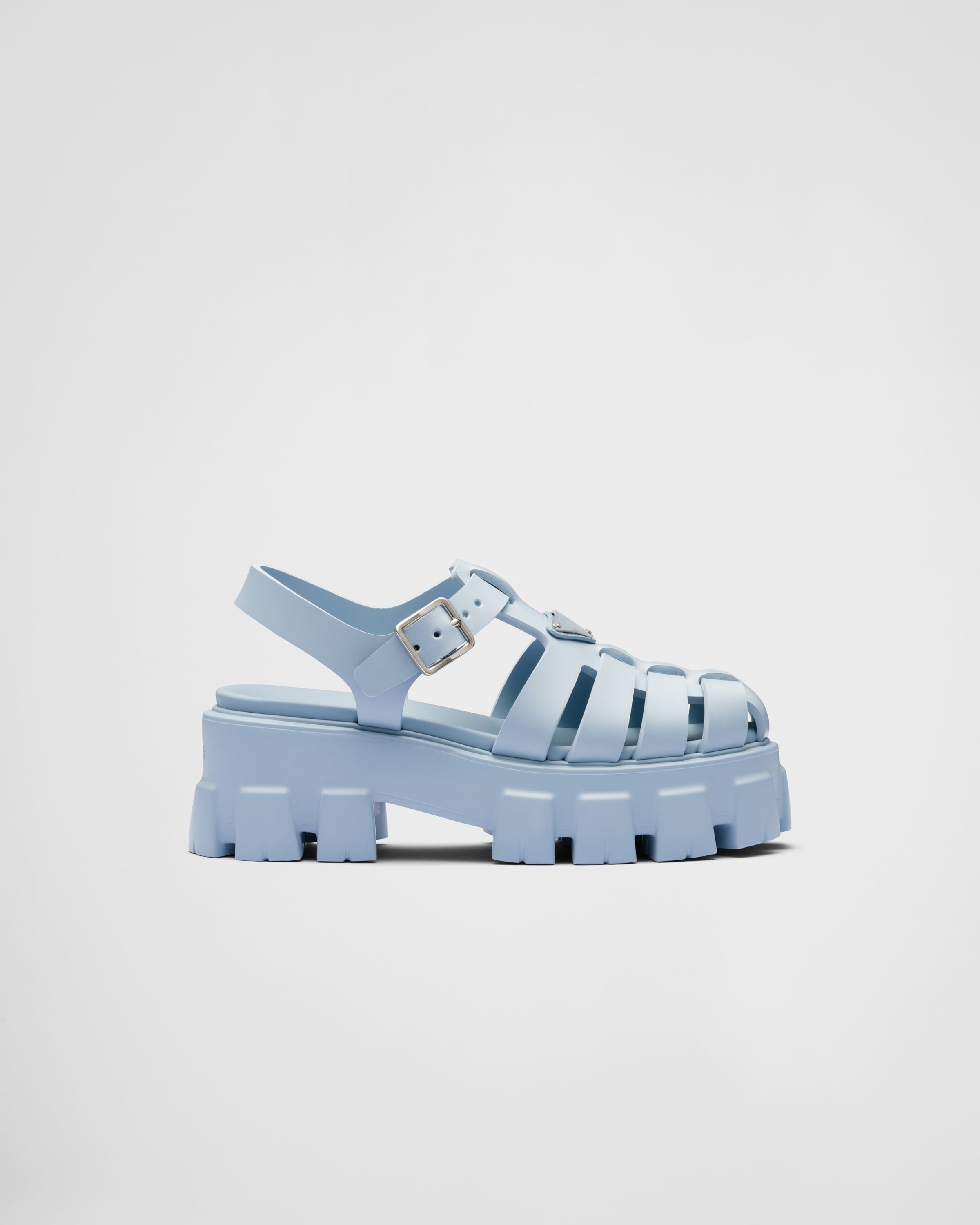 prada blue flats
