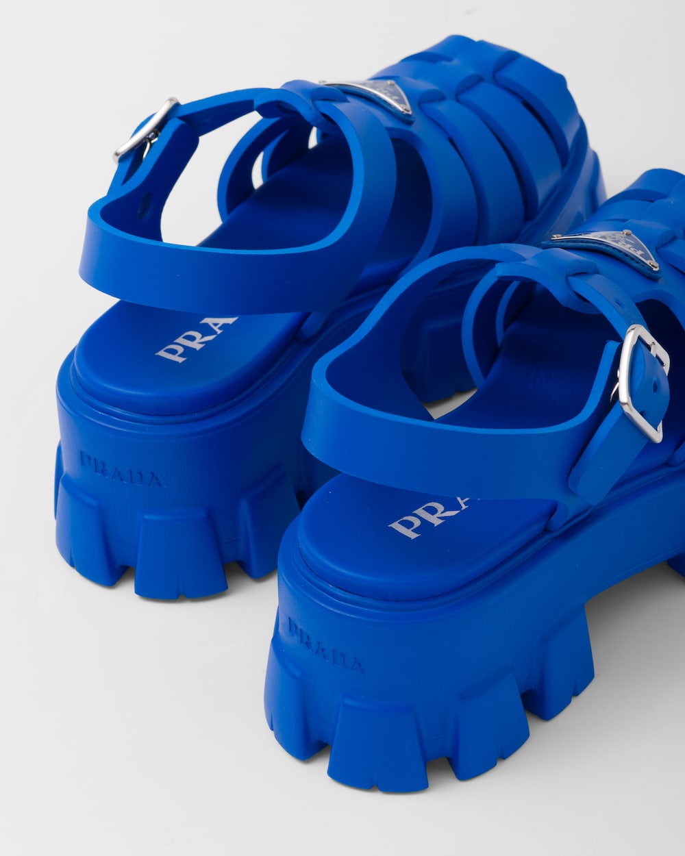 blue prada sandals