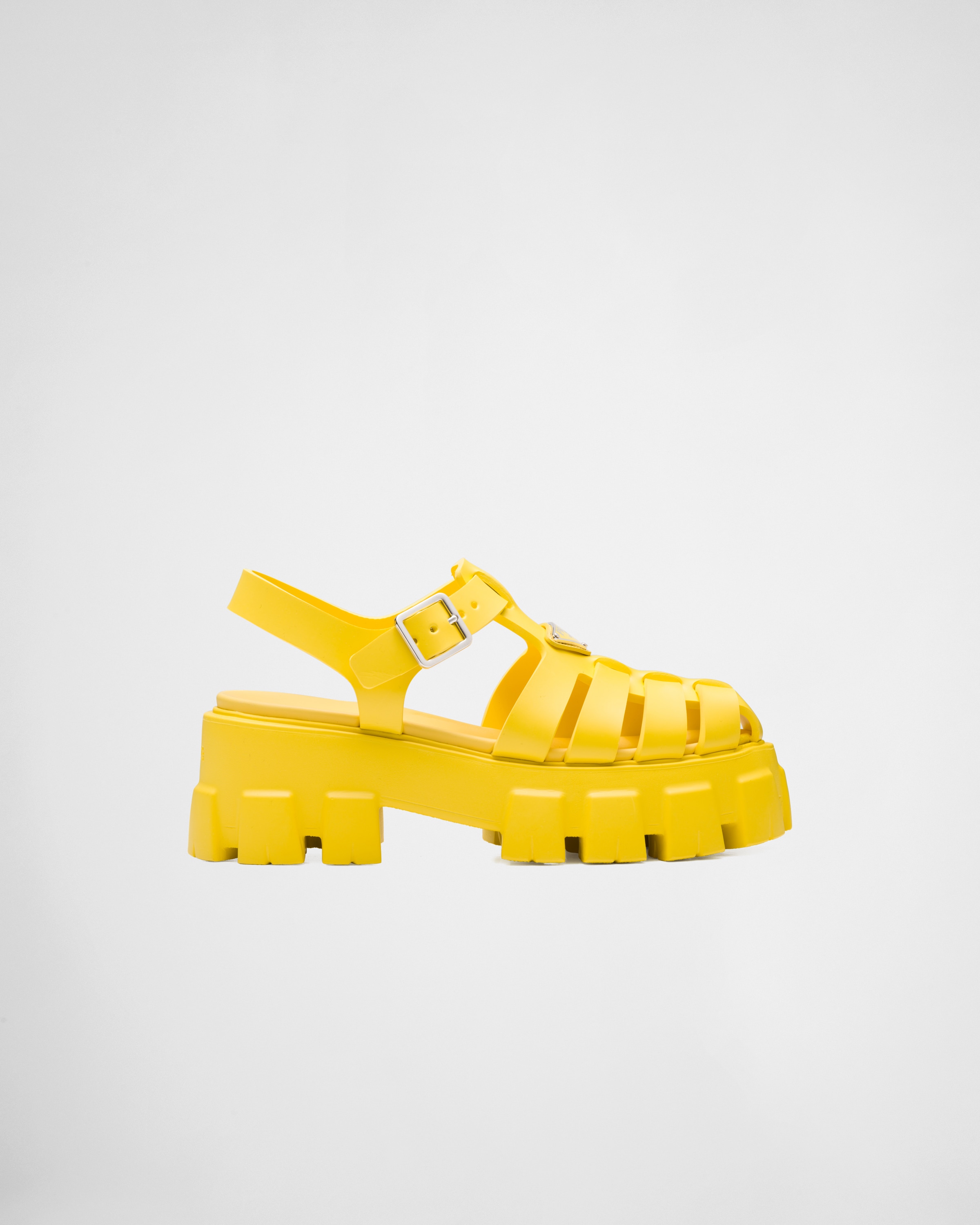 Sunny Yellow Foam rubber sandals | Prada