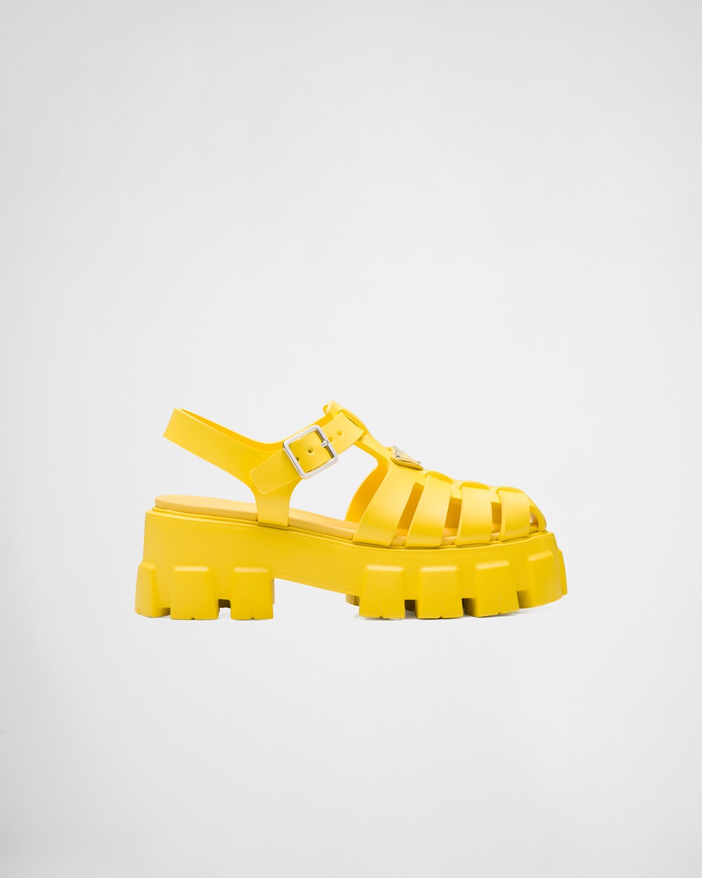 yellow platform sandals