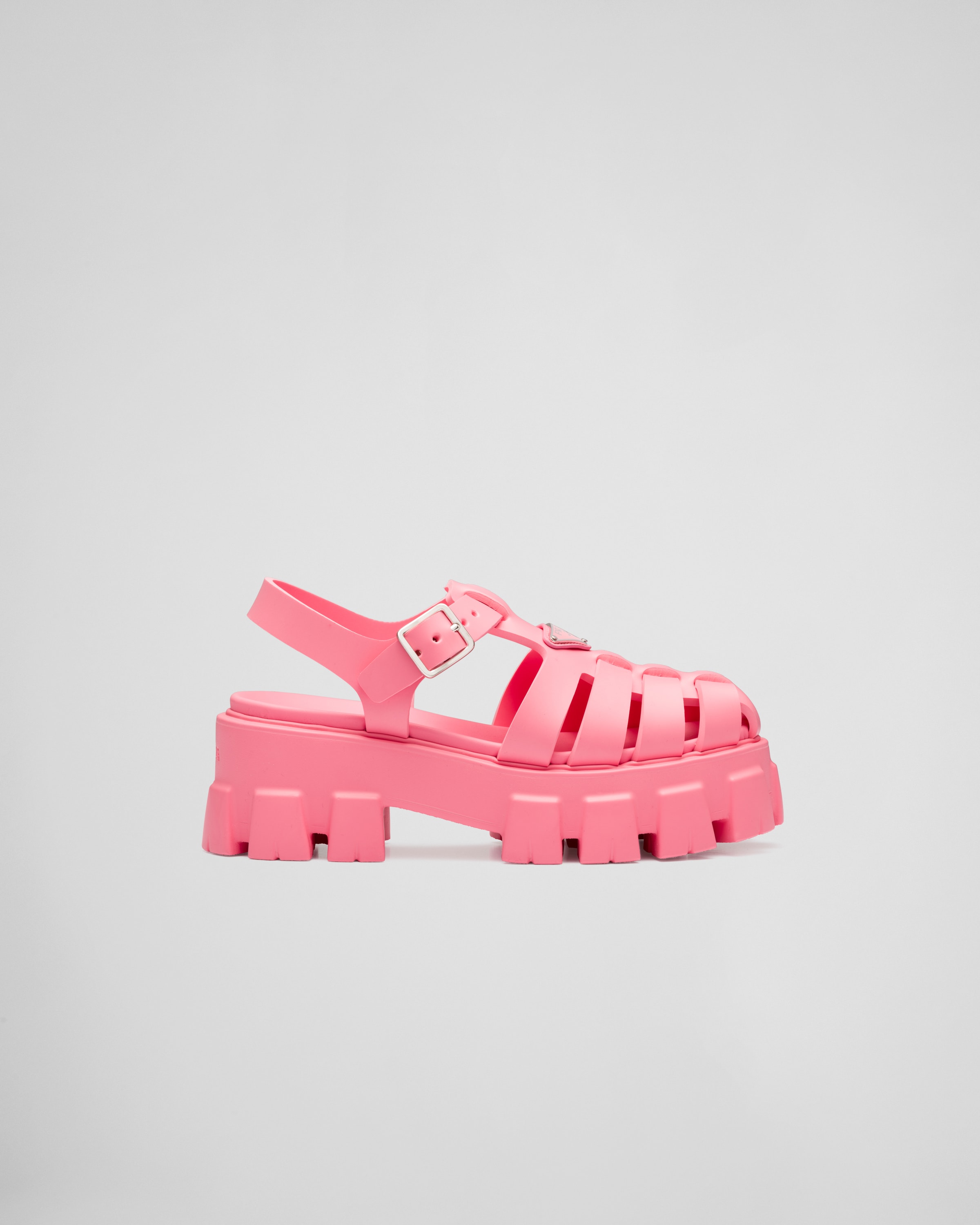 Begonia Pink Foam rubber sandals | Prada