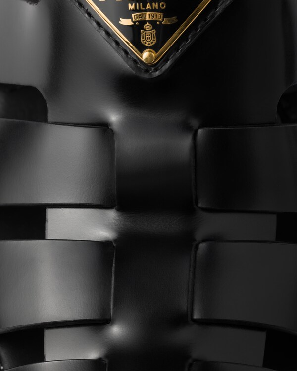 Brushed leather fisherman sandals Brushed leather fisherman sandals