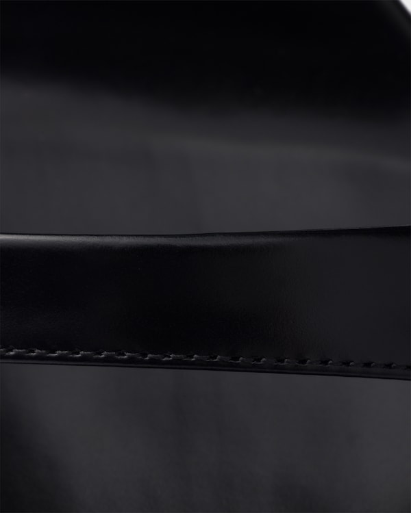 Brushed leather sandals - Black Brushed leather sandals - Black