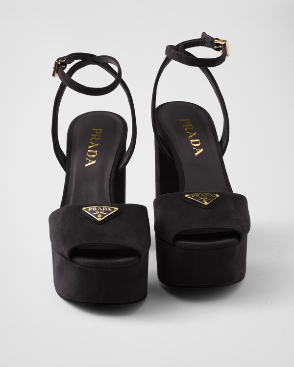 Suede platform sandals Suede platform sandals