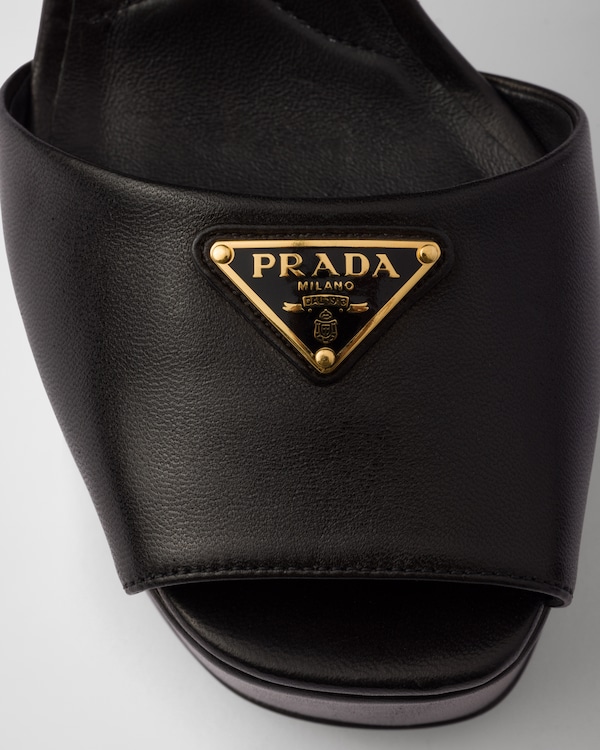 Nappa leather platform sandals Nappa leather platform sandals