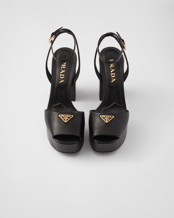Nappa leather platform sandals Nappa leather platform sandals
