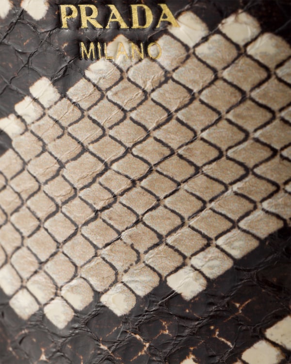 Python-print Ayers leather platform sandals - Rock Gray Python-print Ayers leather platform sandals - Rock Gray