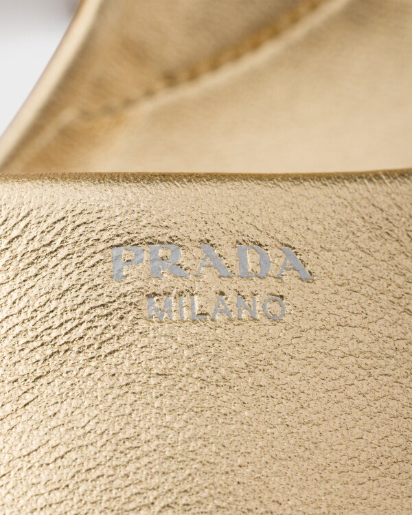 Mordoré nappa leather platform sandals - Platinum Mordoré nappa leather platform sandals - Platinum