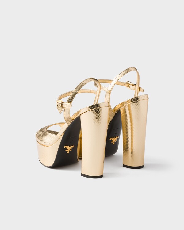 Mordoré Ayers platform sandals - Platinum Mordoré Ayers platform sandals - Platinum