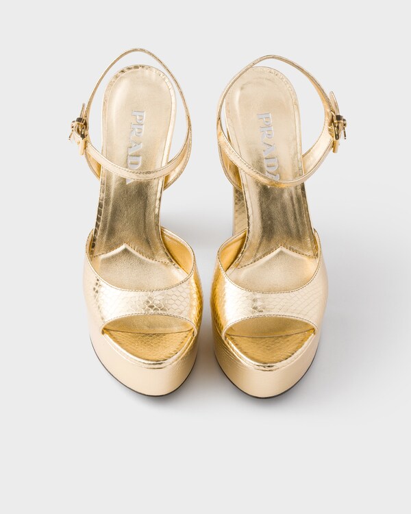 Mordoré Ayers platform sandals - Platinum Mordoré Ayers platform sandals - Platinum