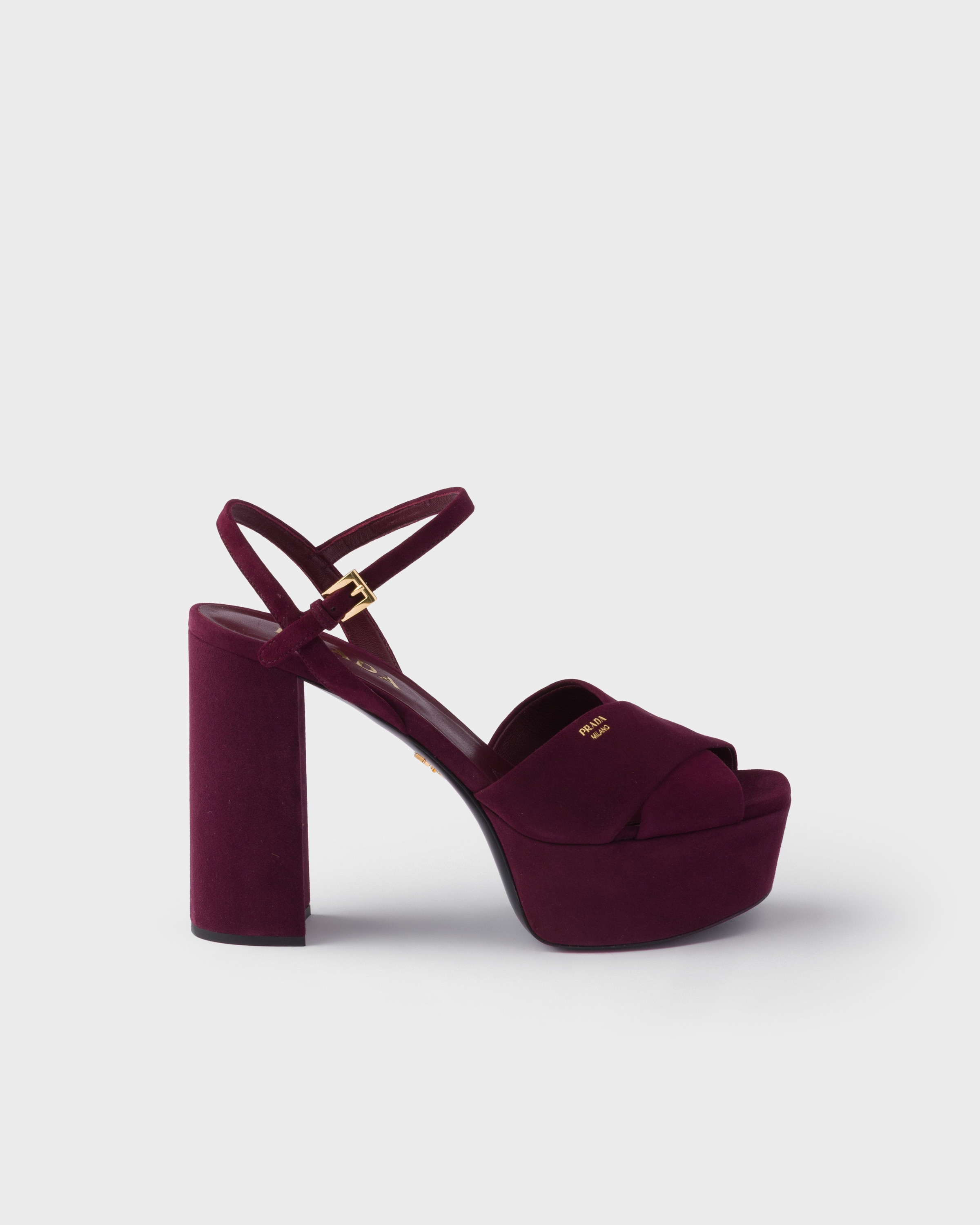 Prada Suede platform sandals