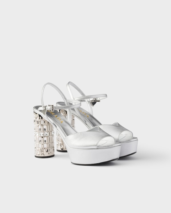 Mordoré nappa leather platform sandals - Silver Mordoré nappa leather platform sandals - Silver