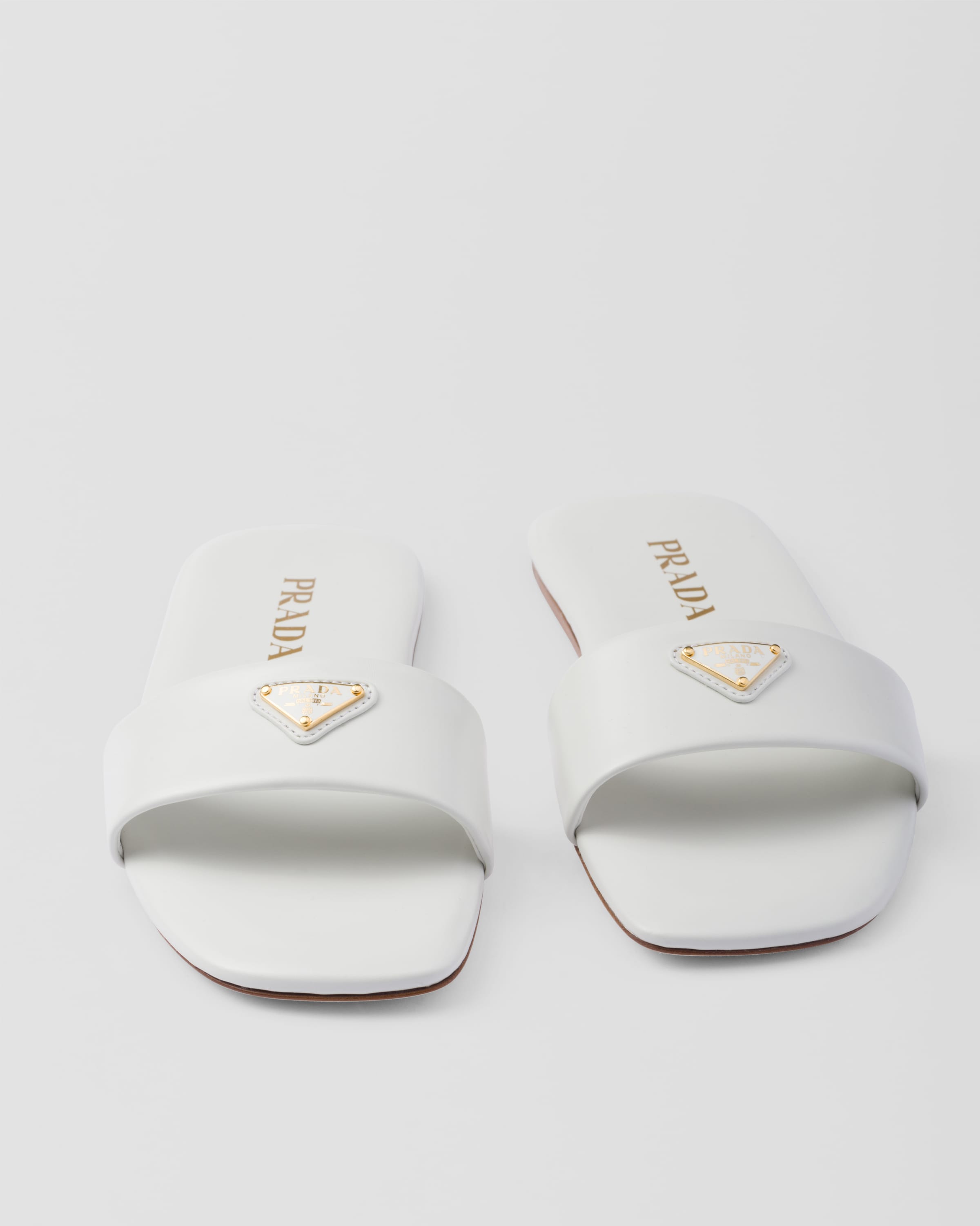 Leather slides