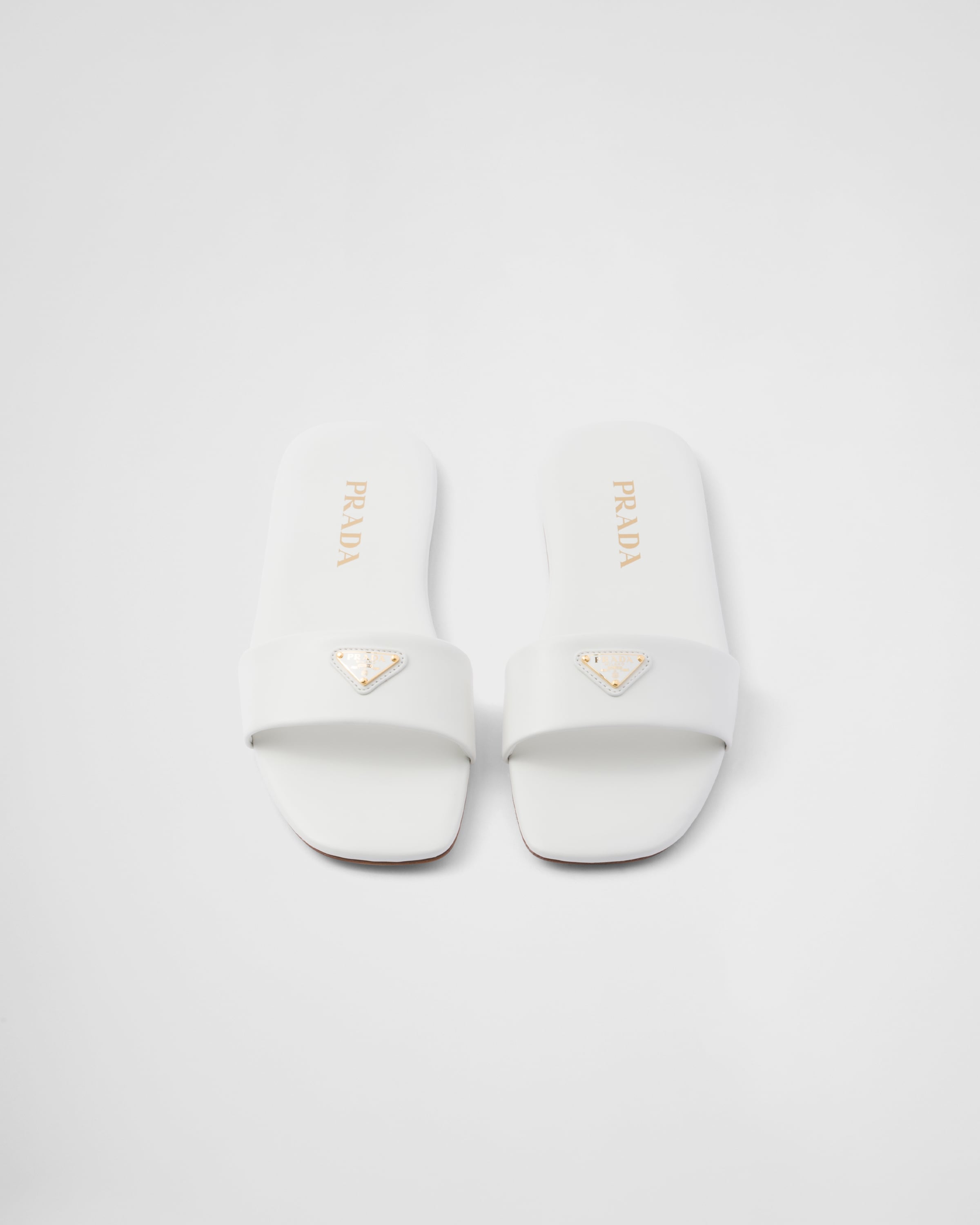 Leather slides