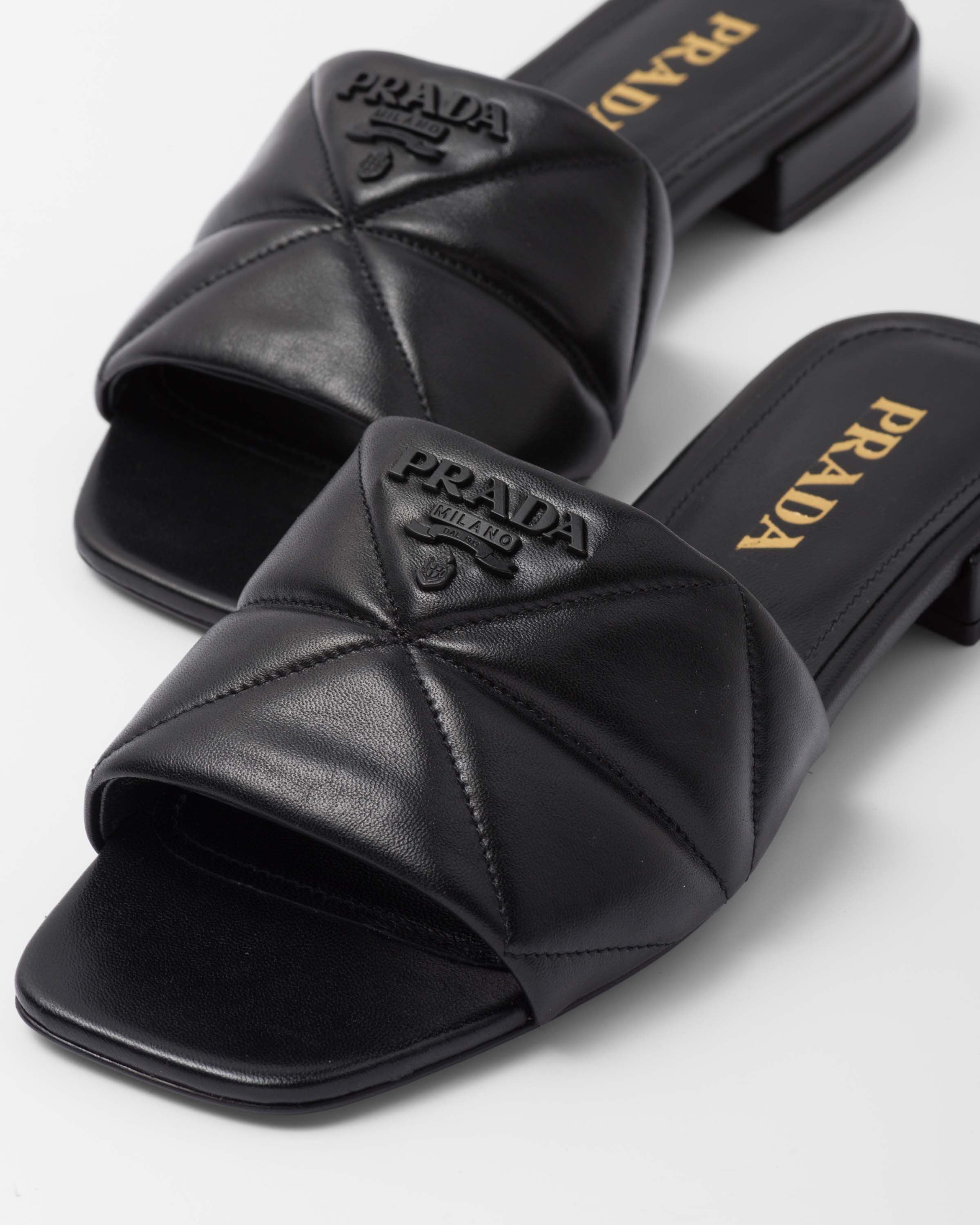 Prada Quilted nappa leather sabots 6