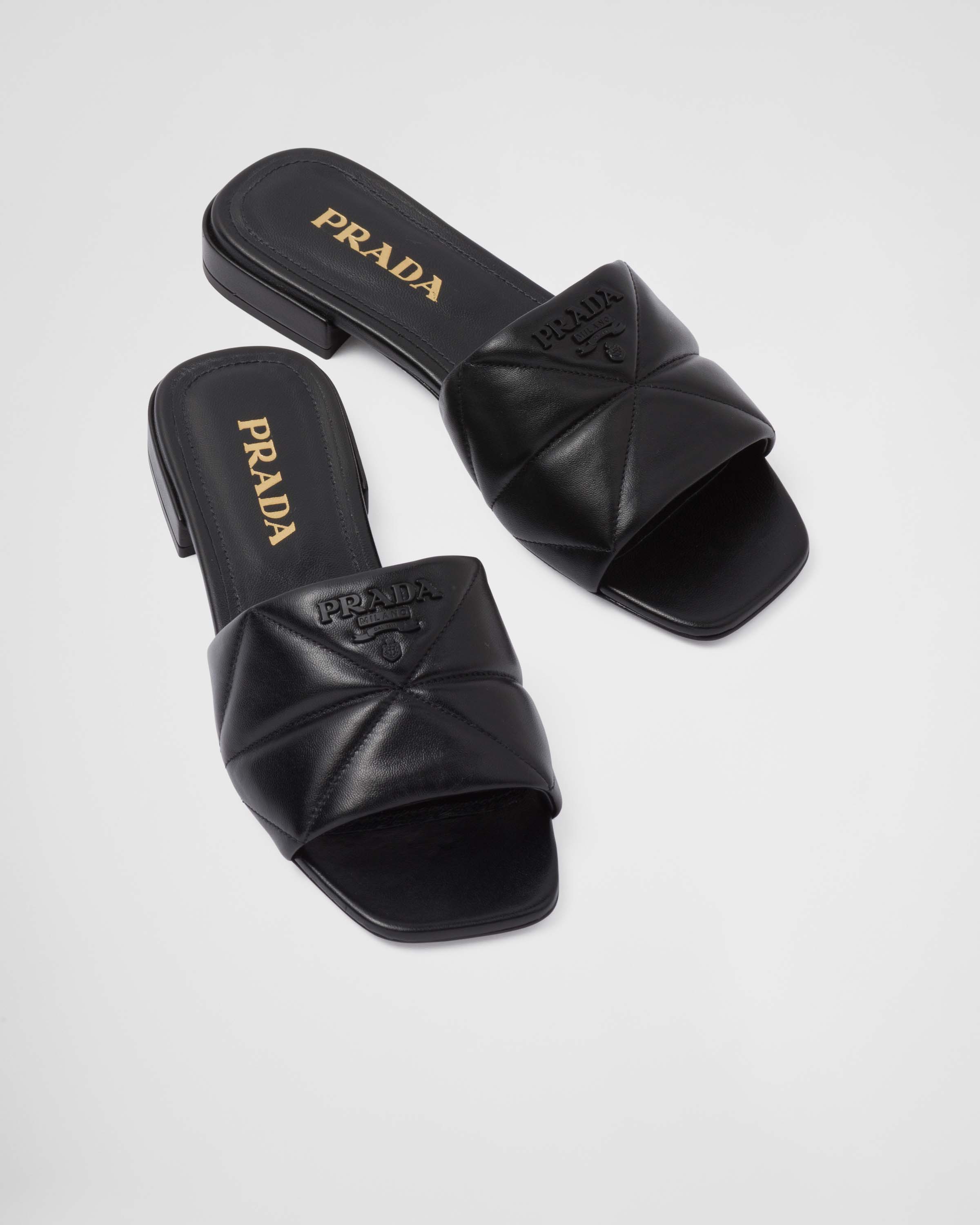 Prada Quilted nappa leather sabots 4