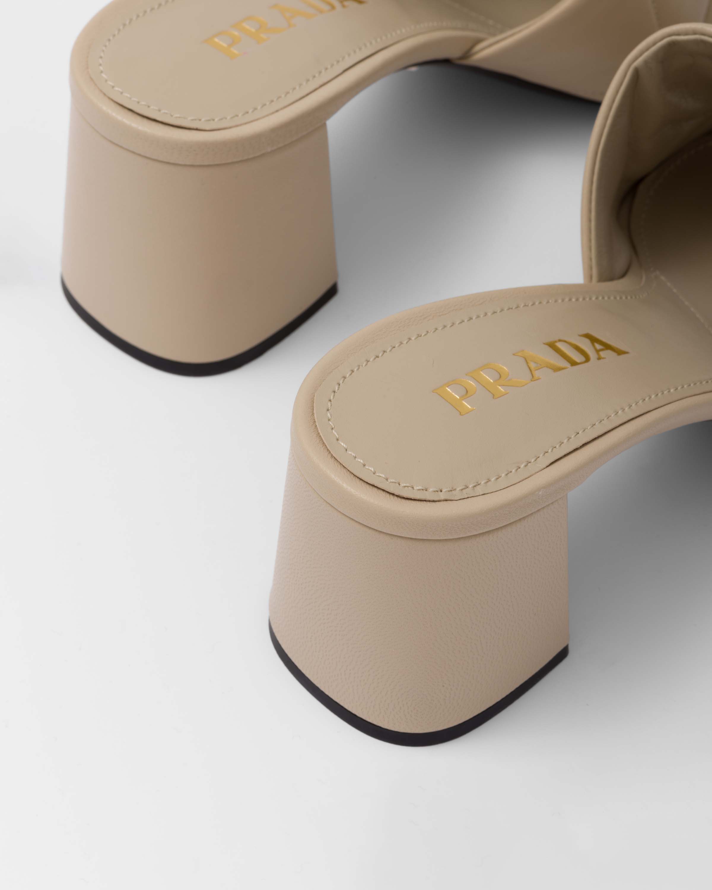 Prada Quilted nappa leather heeled sandals 6