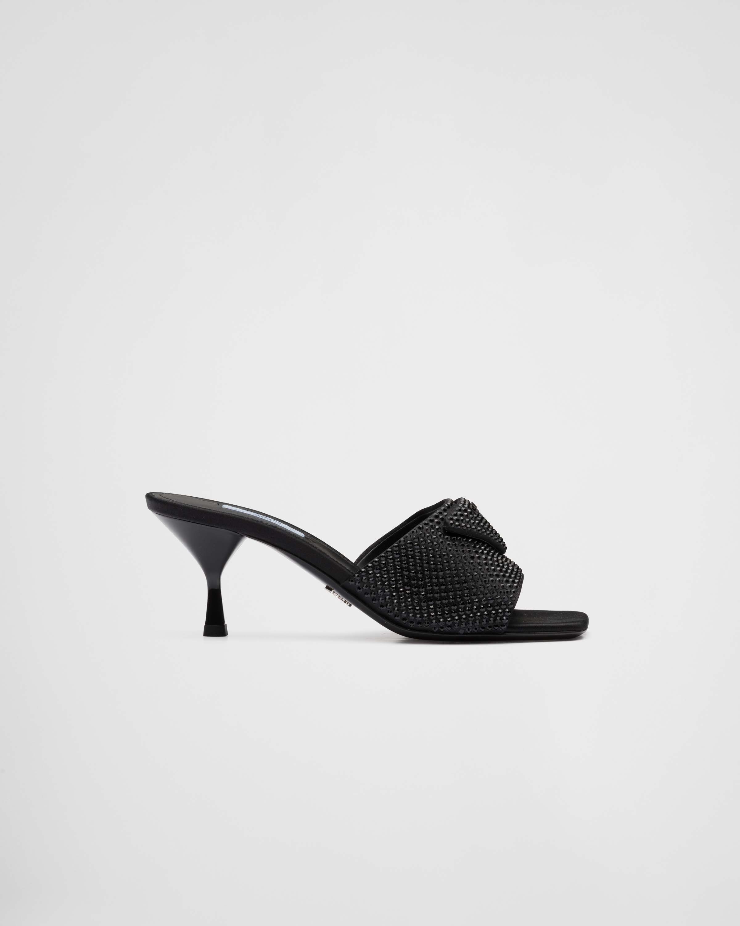 Prada glitter heels sales