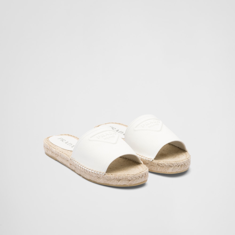 White Fabric espadrilles | Prada