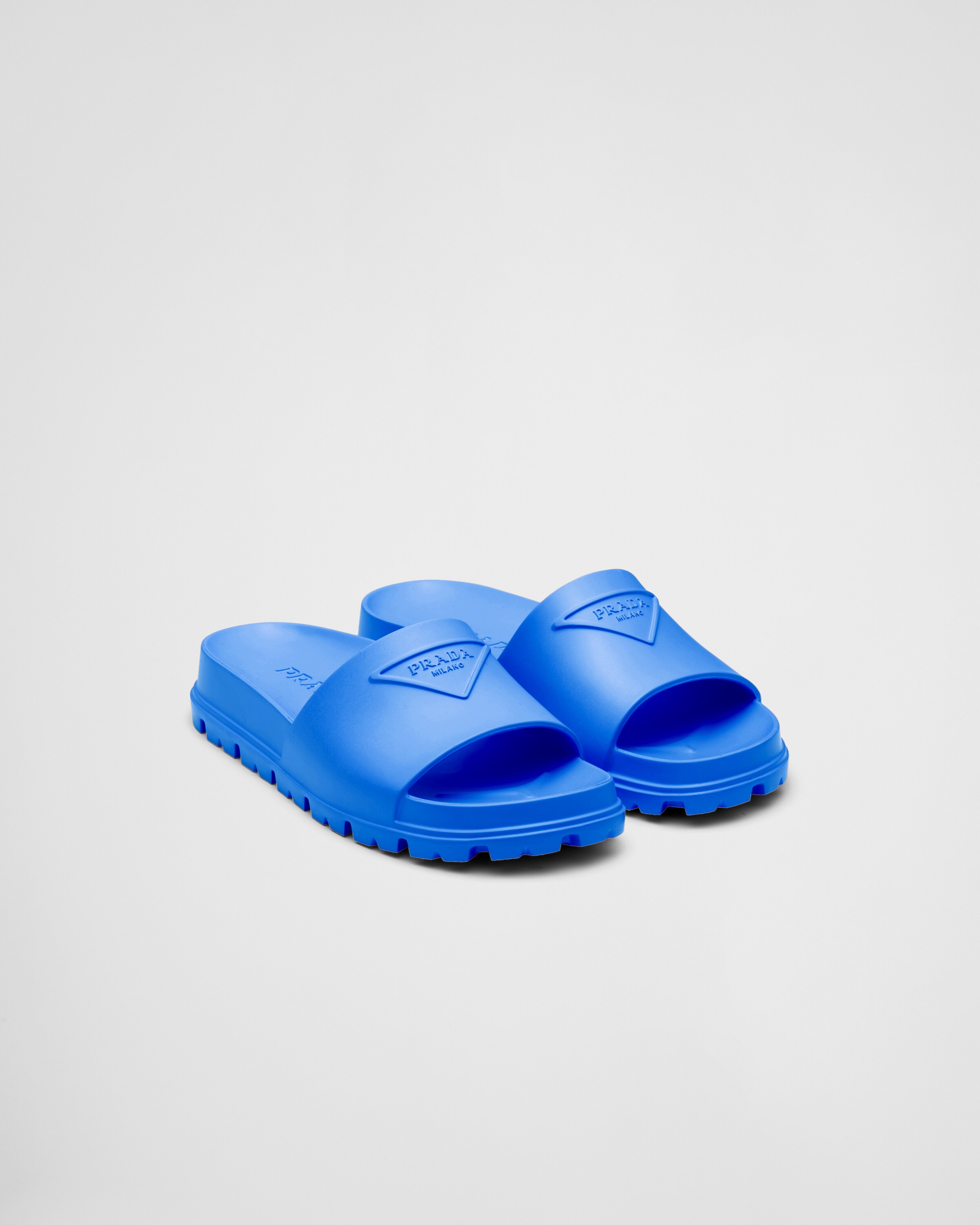 Prada blue slides Clearance