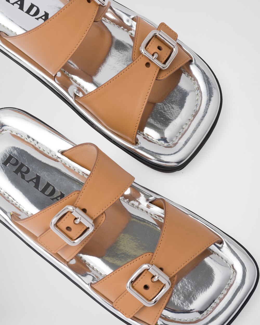 Sandalias de piel Beige | Prada