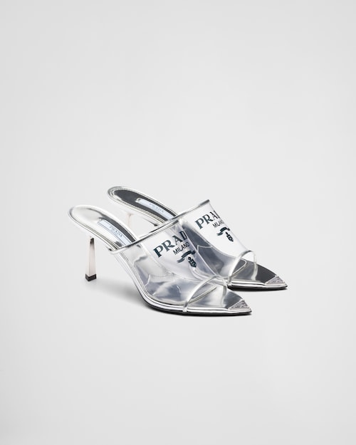 Prada clear heels on sale