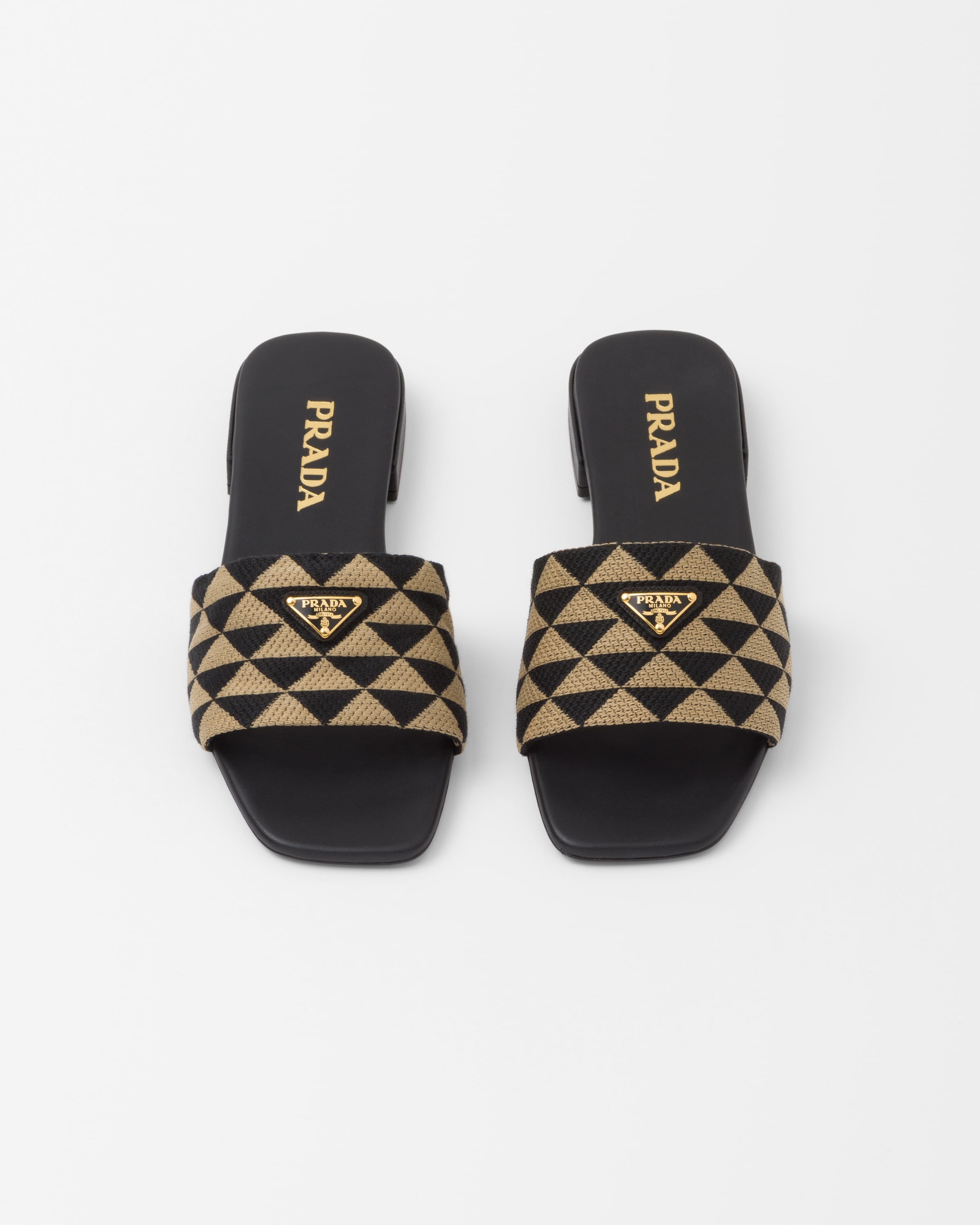 Black hotsell prada slides
