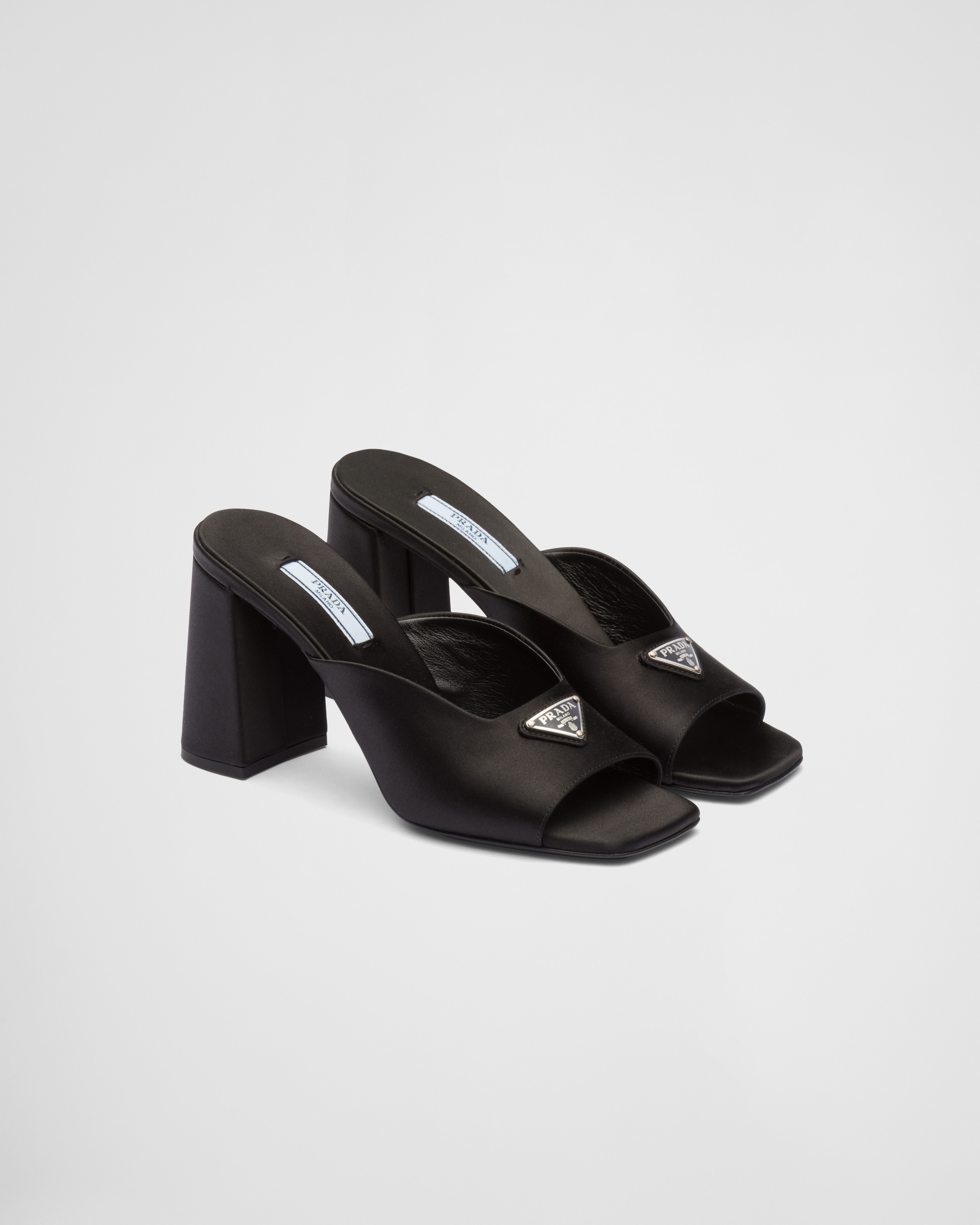 Prada black high heels store