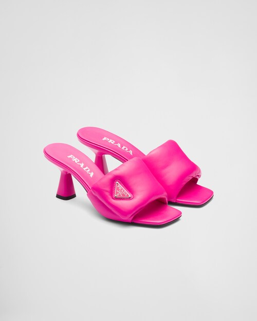 Prada Soft padded nappa sandals 1